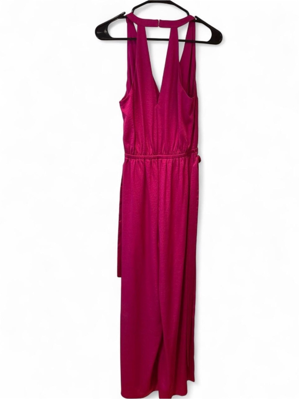 Express Magenta Sleeveless V-Neck Maxi Dress